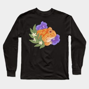 Horned Frog and Geranium Long Sleeve T-Shirt